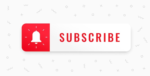 Social Media Subscribe Button Vector Template – Free Download