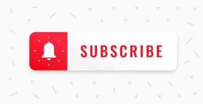 Social Media Subscribe Button Vector Template – Free Download