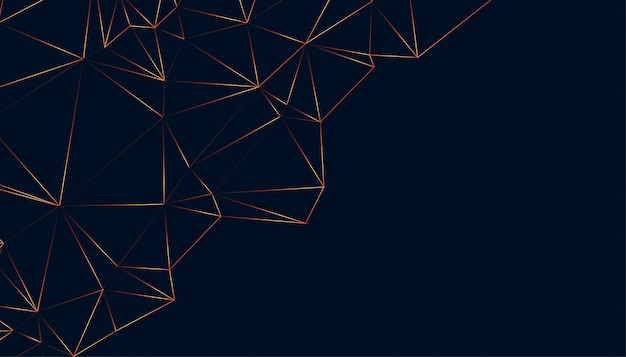 Shiny Low Poly Abstract Black Background Design – Free to Download