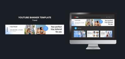 Gradient Travel Adventure YouTube Banner – Free Download