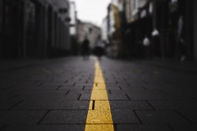 Yellow Line on the Street – Free Stock Photo, Download Free