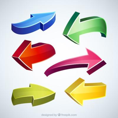 Colored Arrows Vector Templates – Free Download