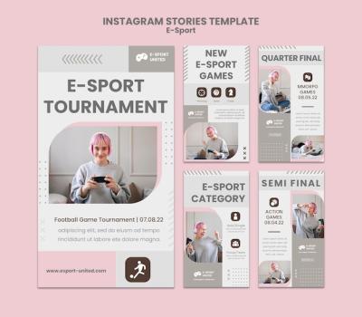 E-sports Instagram Story Set – Download Free Stock Photos