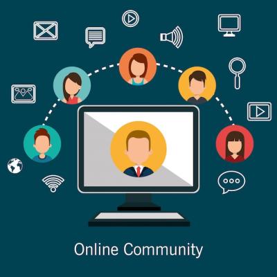 Online Community Vector Templates – Free Download