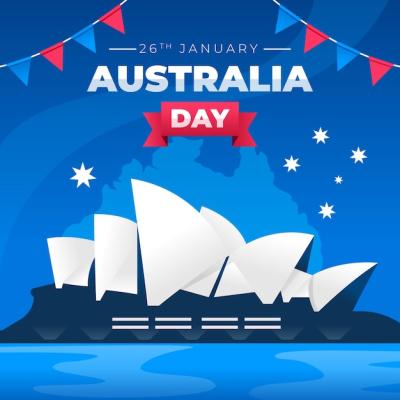 Australia Day Flat Design Concept – Free Download