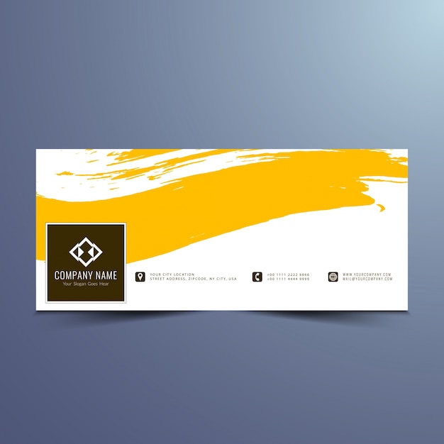 Yellow Banner Design for Facebook Timeline – Free to Download