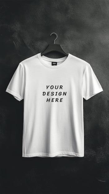 White Blank T-Shirt Mockup – Free Download