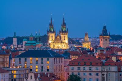 Old Town Square and Tyn Church in Prague at Sunset – Free Stock Photo, Download for Free