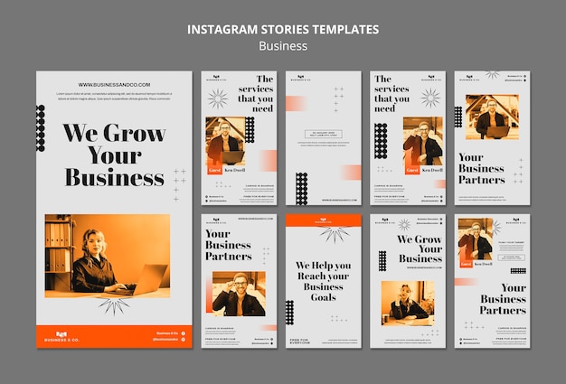 Instagram Stories Template for Business Strategy – Free Download