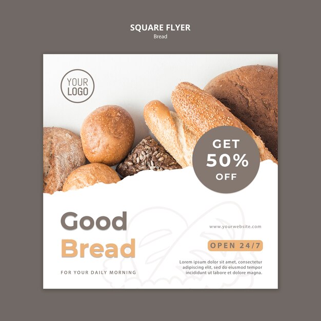 Bread Flyer Template Theme – Free Download