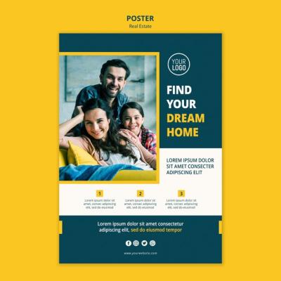 Real Estate Poster Template – Free Download