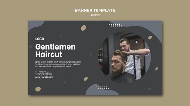 Barber Shop Banner Template – Free Download