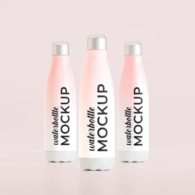 Realistic 3D Bottled Water Bottle Mockup for Free Download