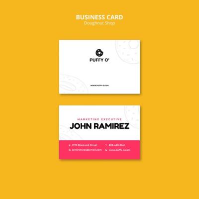 Delicious Doughnut Shop Business Card – Free to Download