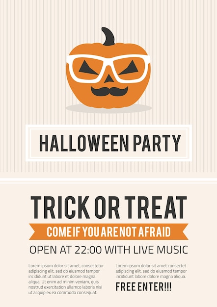 Hipster Halloween Poster – Free Download