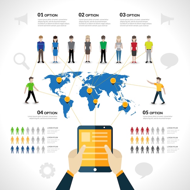 Engaging Social Network Infographics – Free Download, Download Free Stock Photo