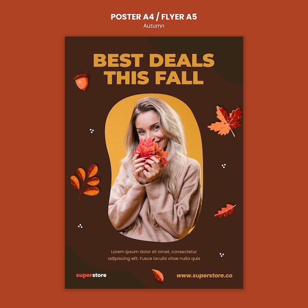 Autumn Summer Sale Flyer Template – Free Download