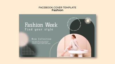 Social Media Cover Template for Women’s Fashion Week – Free Download