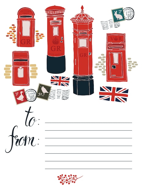 Post Office Box Postcard Design – Free Download, Free Stock Photo