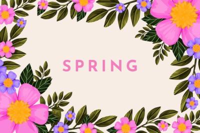 Watercolor Spring Background – Free Download