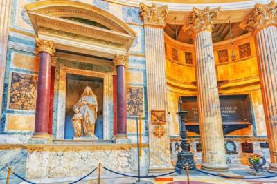 Inside the Pantheon: A Historic Roman Temple and Church in Rome – Free Stock Photo Download