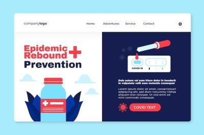 Prevent Epidemic Rebound – Vector Template for Free Download