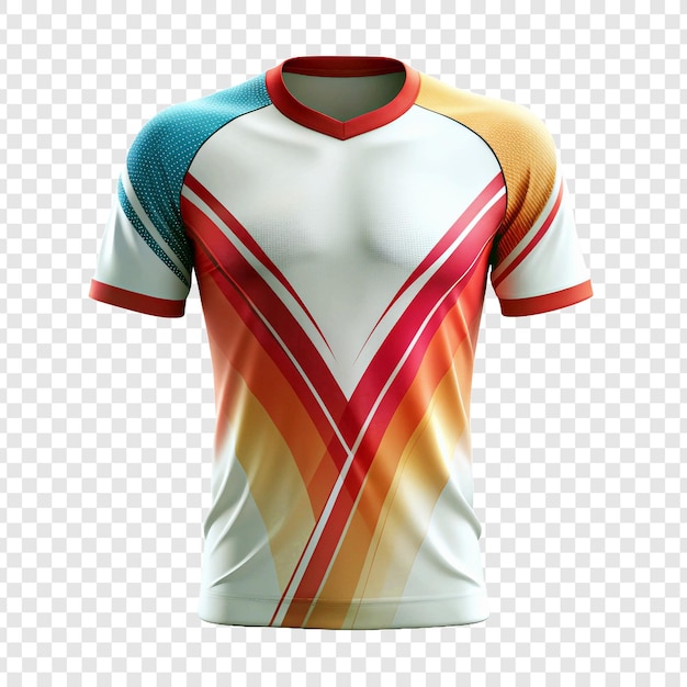 Premium Quality Soccer Floral Jersey Template on Transparent Background – Free Download