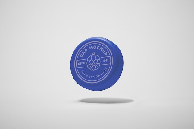 Plastic Cap Mockup Design for Free Download