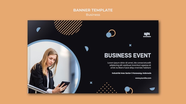 Business Event Template Banner – Free Download