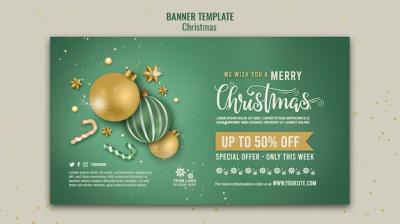 Christmas Sale Banner Design Template – Free Download