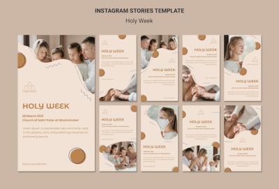 Holy Week Social Media Stories – Free Download of Stock Photos