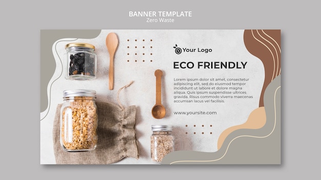 Zero Waste Banner – Free Download for Your Eco-Friendly Projects