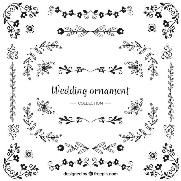 Wedding Ornaments Pack – Free Download for Stunning Vector Templates