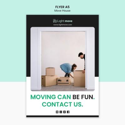 Moving Can Be Fun Flyer Template – Free Download