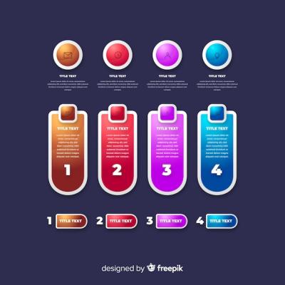 Glossy Infographic Element Collection – Free Download