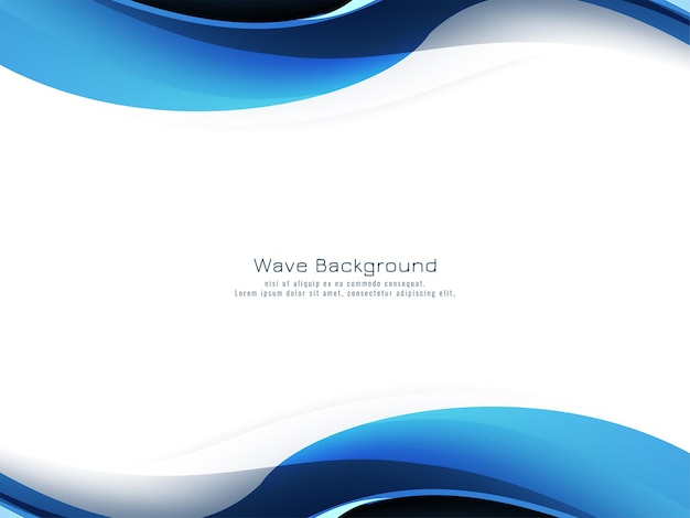 Beautiful Blue Wave Modern Decorative Background – Free Download