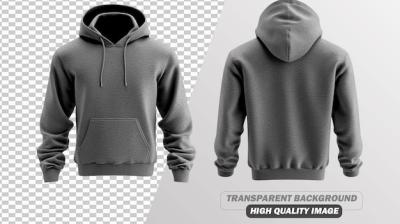 Hoodie Mockup with Transparent Background – Free Download