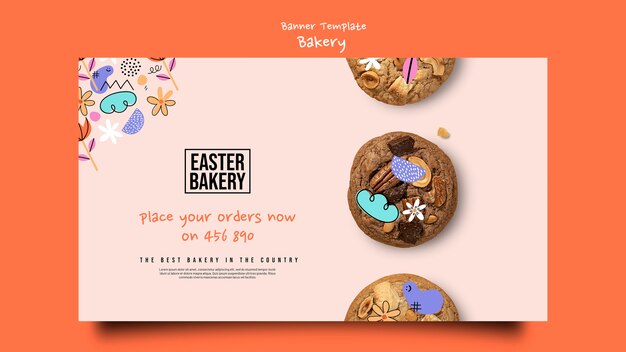 Realistic Easter Template Design – Free Download