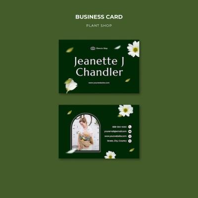 Plant Shop Business Card Template – Free Download