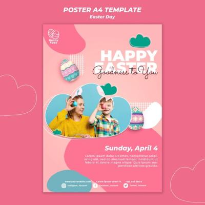 Easter Day Poster Template – Free Download