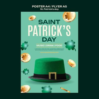 St. Patrick’s Day Celebration Poster Template for Free Download