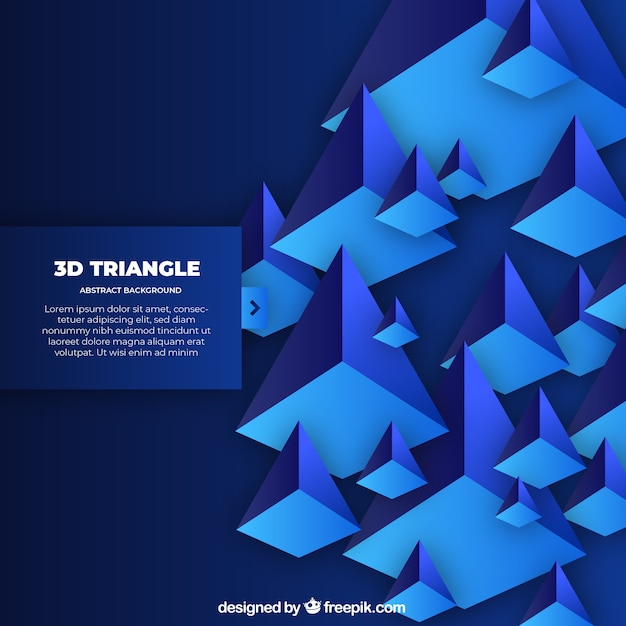 3D Triangle Abstract Background – Free to Download