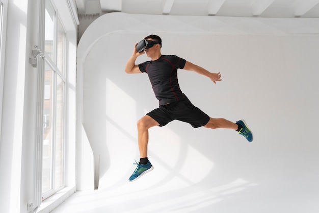 Man Training with VR Glasses – Free Stock Photo, Download for Free