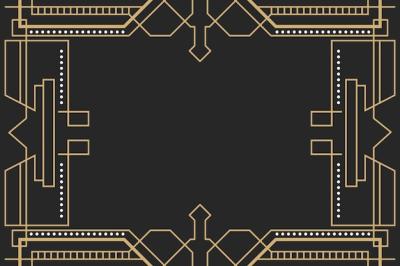 Art Deco Golden Shapes Background – Free Download, Free Stock Photo