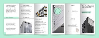 Flat Construction Brochure Template – Free Download