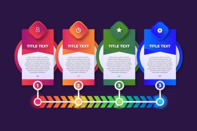 Gradient Infographic Steps Template – Free to Download