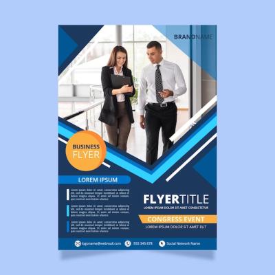 Modern Business Poster Template – Free Download