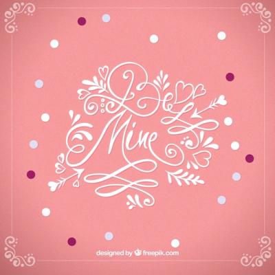 Vintage Background Featuring a Romantic Message – Free Download