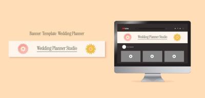 Wedding Planner YouTube Banner Template – Free Download