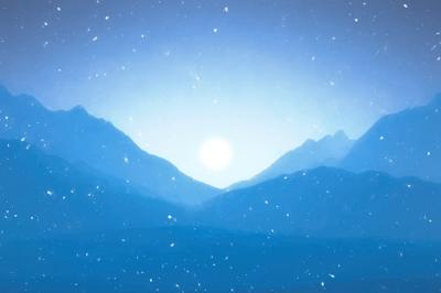 Watercolor Winter Solstice Background